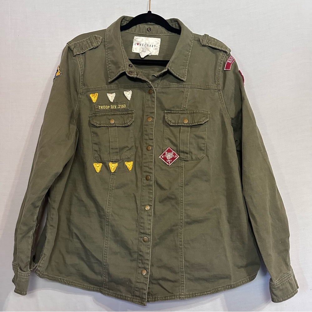 Lovecrazy Olive Green Scout Jacket 3XL